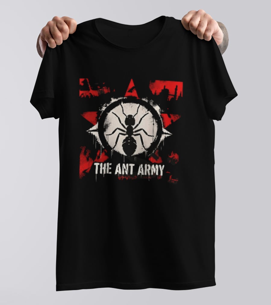 The Ant Army Red Star Grunge T-Shirt