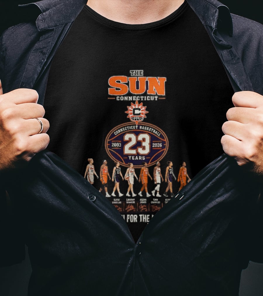 Connecticut Sun 23 Years 2003 2026 Thank You For The Memories T-Shirt