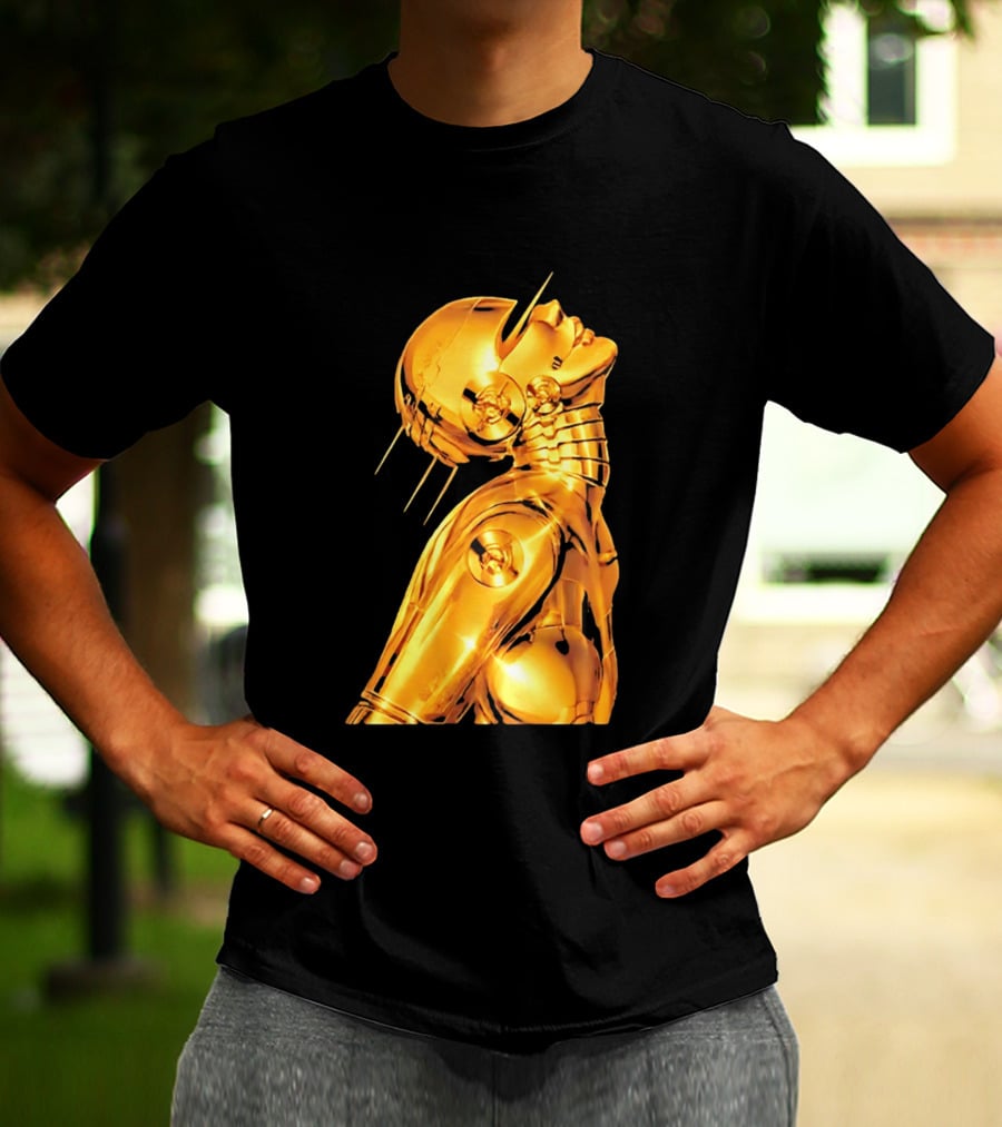 The Weeknd Echoes Of Silence Golden Futuristic Robot T-Shirt