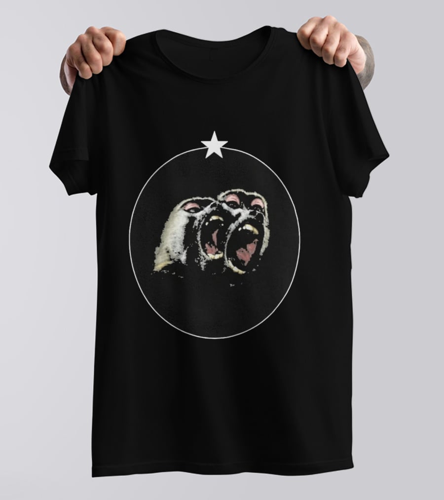 Vernon SEVENTEEN Givenchy Monkey Graphic With Star T-Shirt