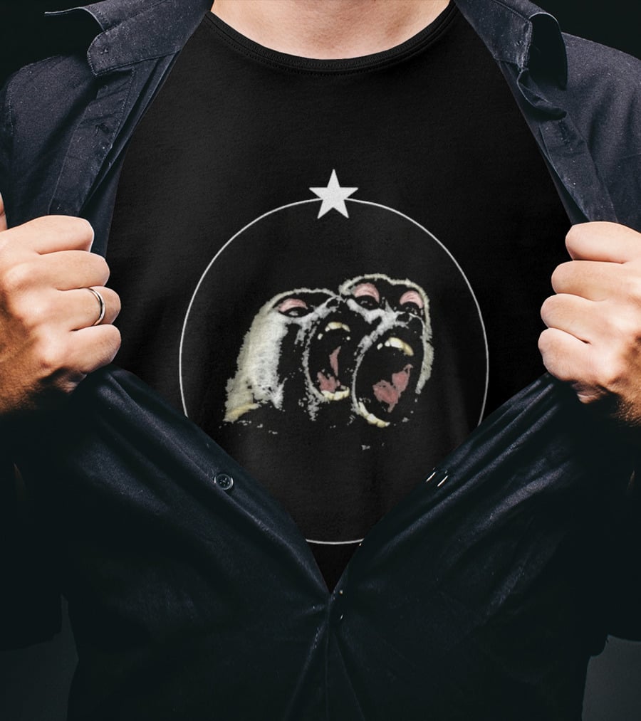 Vernon SEVENTEEN Givenchy Monkey Graphic With Star T-Shirt