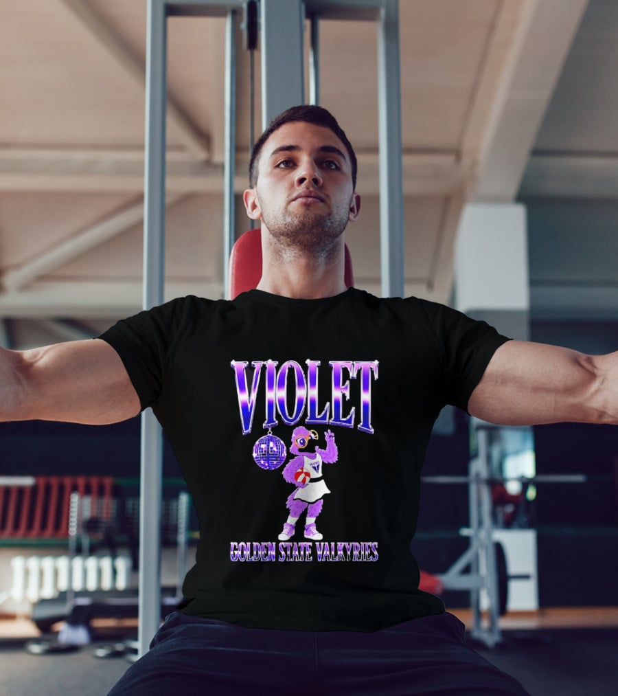 Violet Disco Golden State Valkyries Volleyball T-Shirt