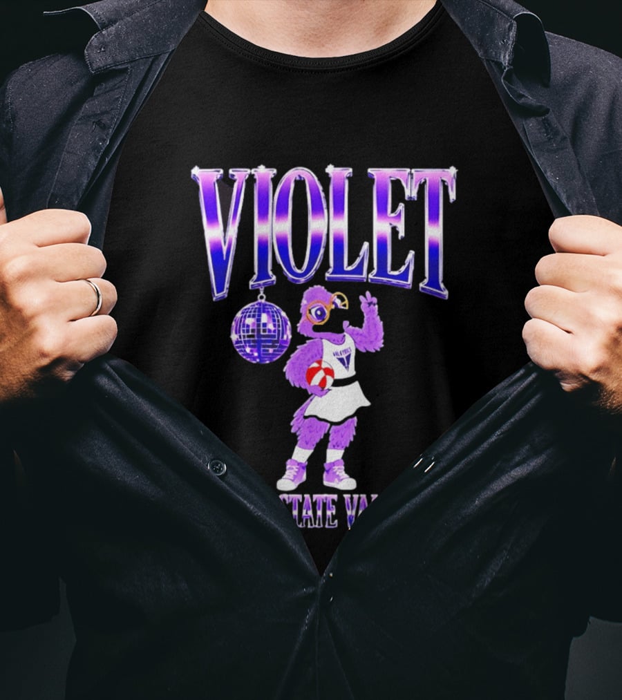 Violet Disco Golden State Valkyries Volleyball T-Shirt