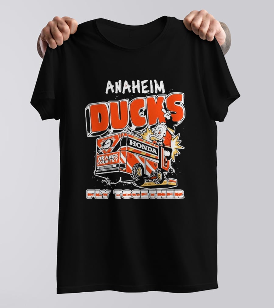 Anaheim Ducks Orange County Honda Fly Together T-Shirt