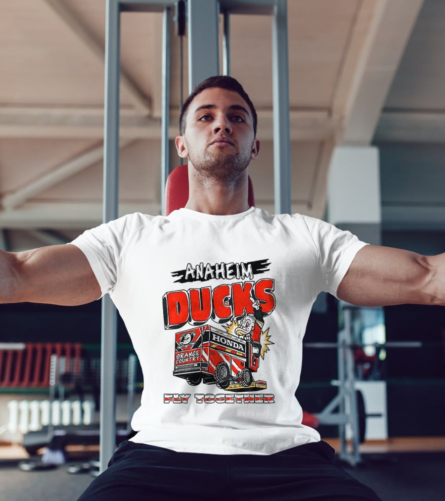 Anaheim Ducks Hockey Create Culture Honda Fly Together T-Shirt