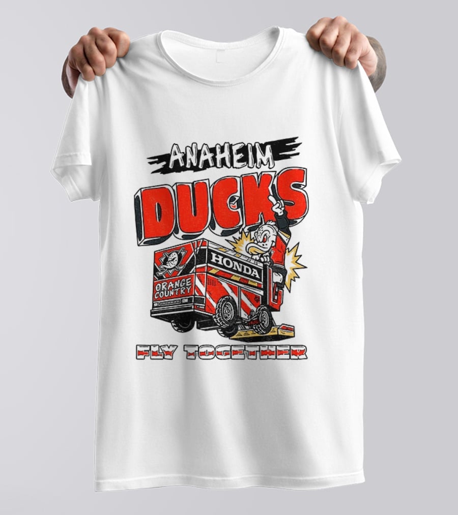 Anaheim Ducks Hockey Create Culture Honda Fly Together T-Shirt