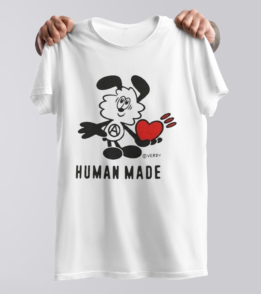 HUMAN MADE X VERDY BTS JHope Heart Character In Toronto T-Shirt