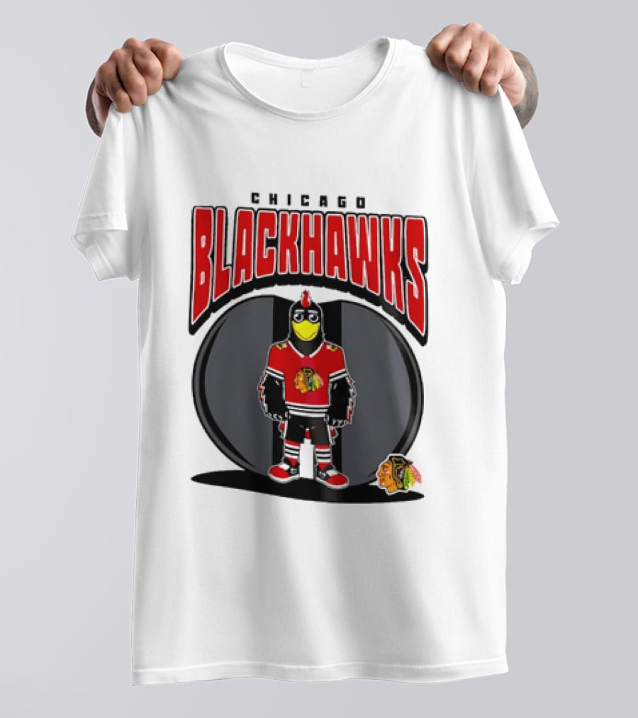 Chicago Blackhawks Mania NHL 2026 Mascot Hockey Fan Gear T-Shirt
