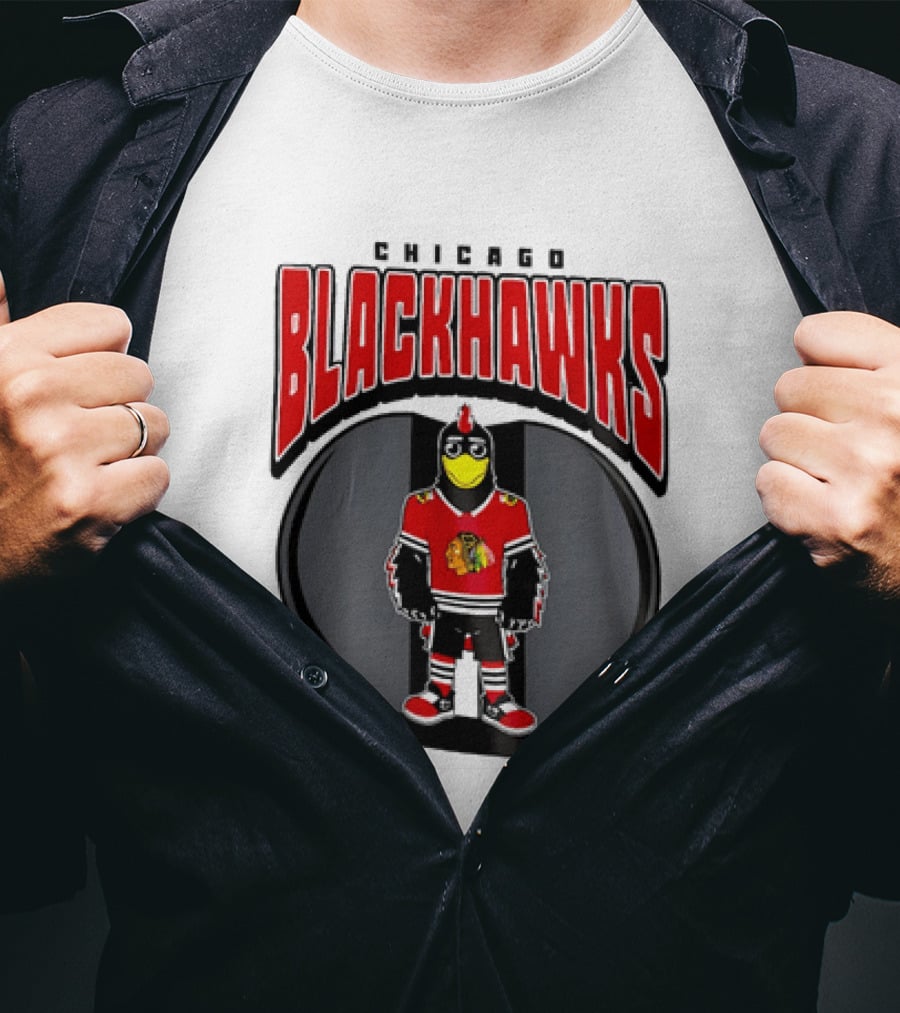 Chicago Blackhawks Mania NHL 2026 Mascot Hockey Fan Gear T-Shirt