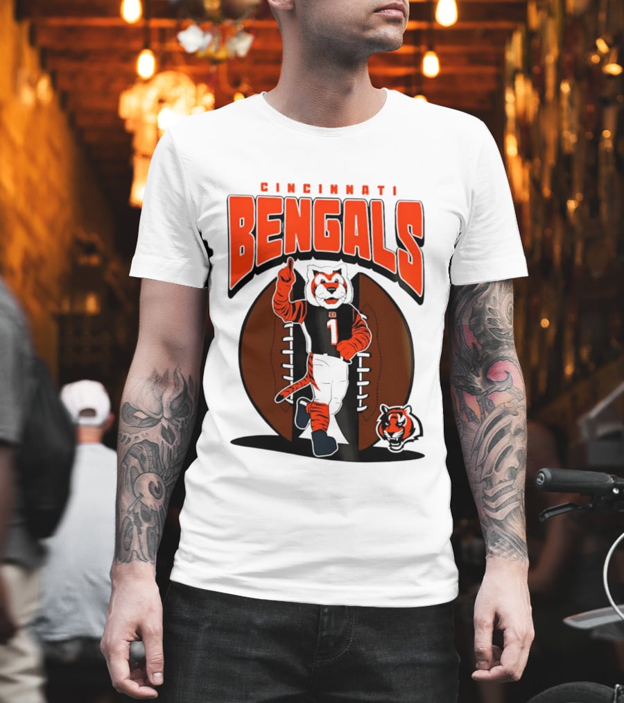 Cincinnati Bengals Tiger Mascot Football Fan Mania 2026 T-Shirt