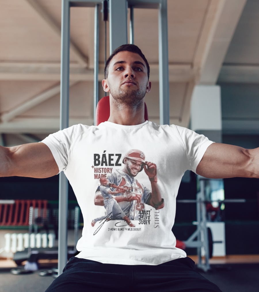 Báez History Made 449 Ft 382 Ft 368 Ft St Louis Slugger Scene T-Shirt