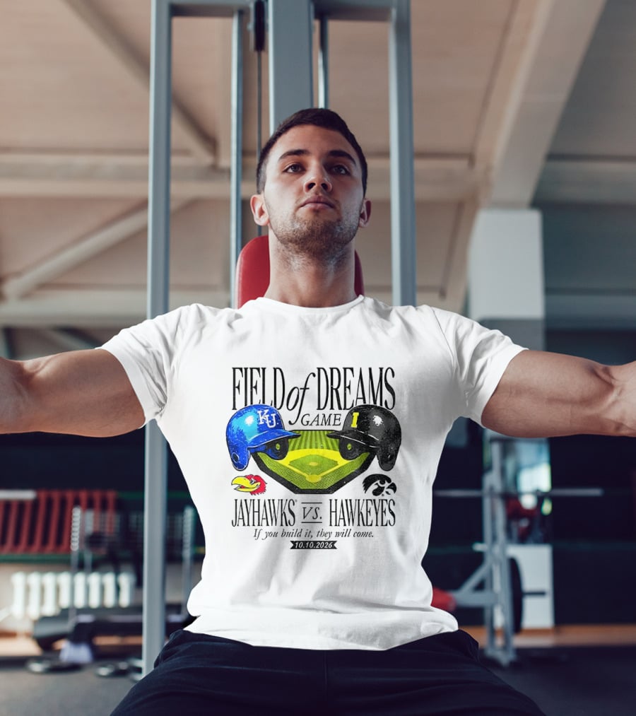 Field Of Dreams Game Kansas Jayhawks Vs Iowa Hawkeyes 10.10.2026 T-Shirt
