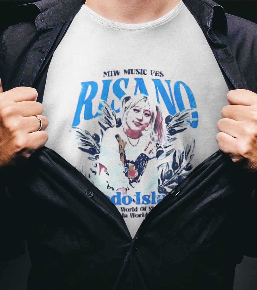 MTW Music Presents Risano Blonde Woman Pigtails Connect Shodo Island Made In World And Co T-Shirt