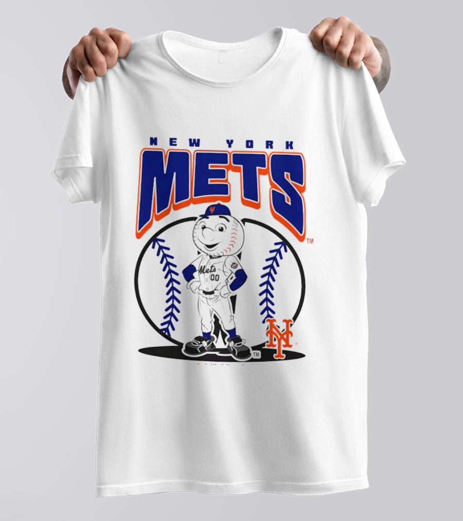 New York Mets Mr. Met Baseball 2026 Mania MLB Team Spirit T-Shirt
