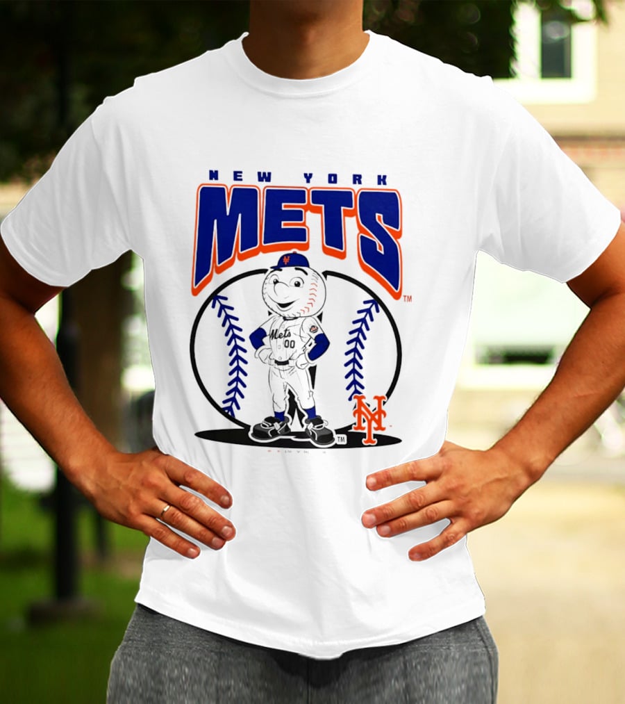 New York Mets Mr. Met Baseball 2026 Mania MLB Team Spirit T-Shirt