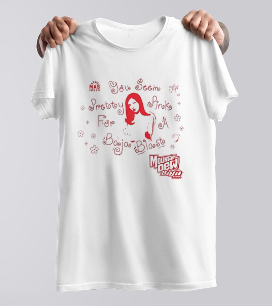 Olivia Rodrigo Taco Bell Pretty In Pink For A Baja Blast T-Shirt