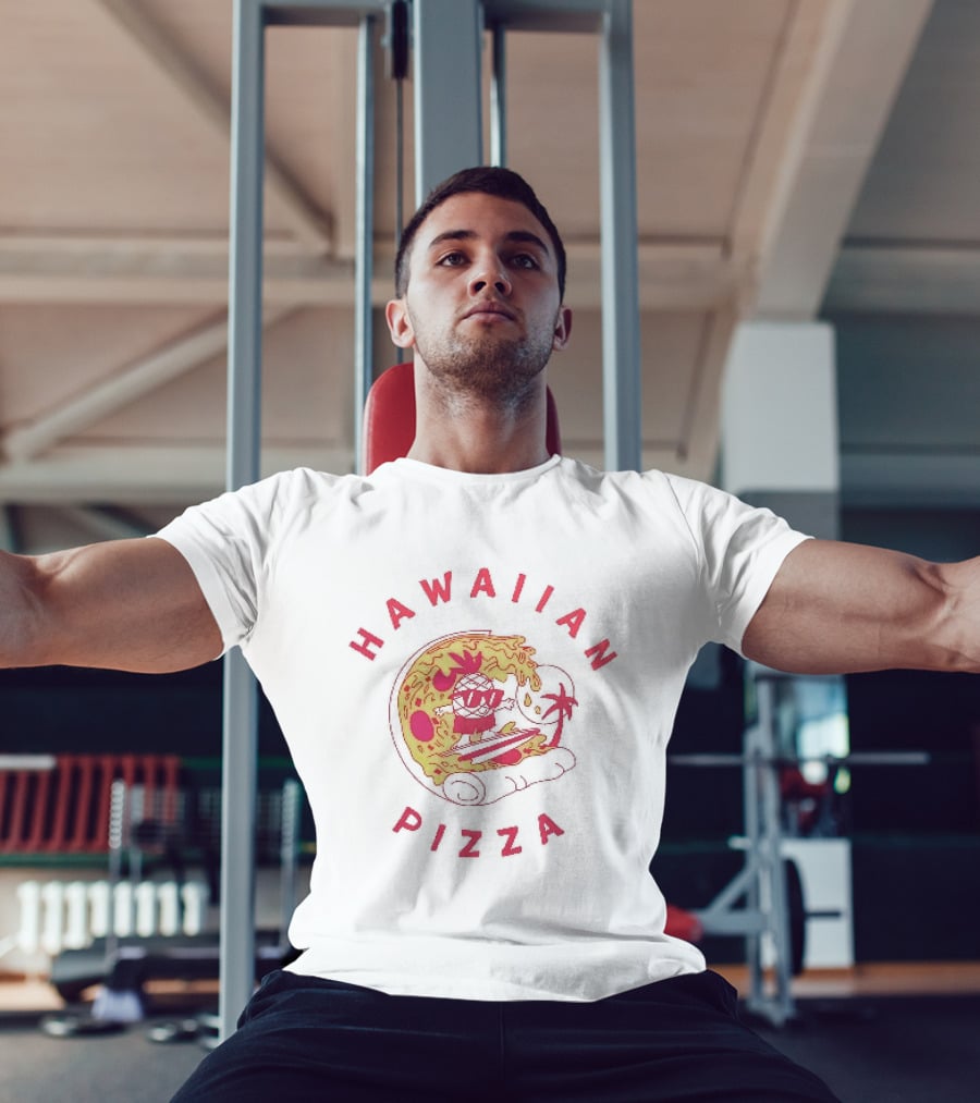 Hawaiian Pizza Surfing Pineapple Fun Adventure T-Shirt