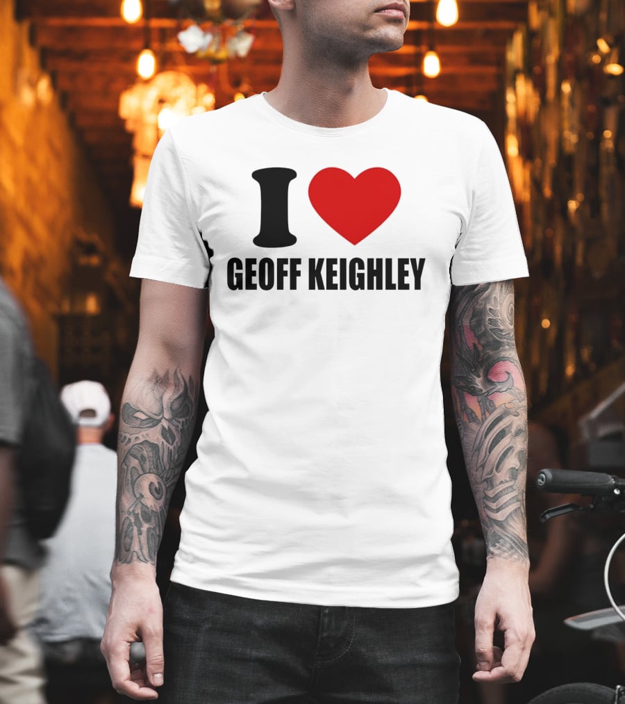 I Love Geoff Keighley Red Heart T-Shirt