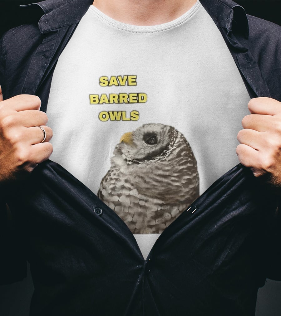 Save Barred Owls Barred Owl Conservation Appeal T-Shirt
