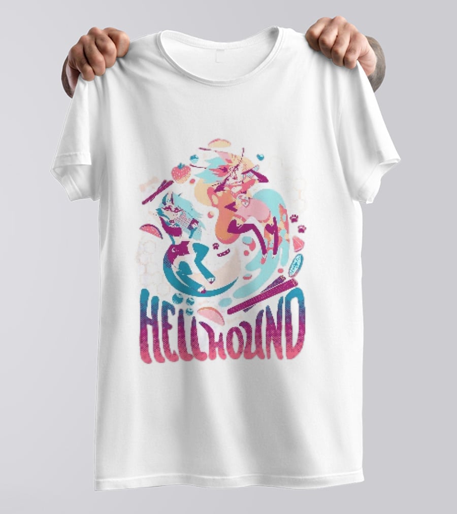 Spindlehorse Hellhound Colorful Dynamic Characters T-Shirt