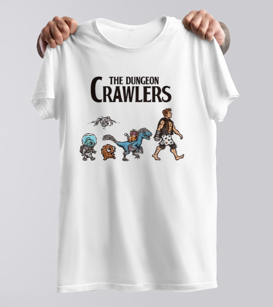 The Dungeon Crawlers Characters Abbey Road Crossing Fantasy Mashup T-Shirt