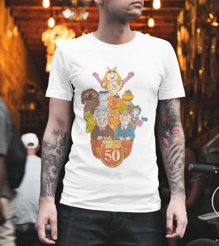 The Muppet Show Anniversary 50 Iconic Characters Celebration T-Shirt