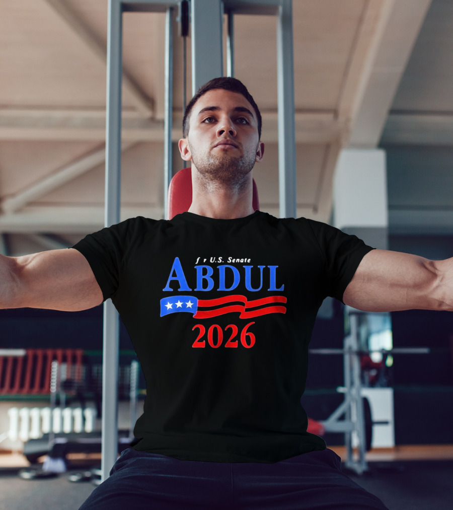 ABDUL 2026 US Senate Campaign Vintage Patriotic Stars And Stripes T-Shirt