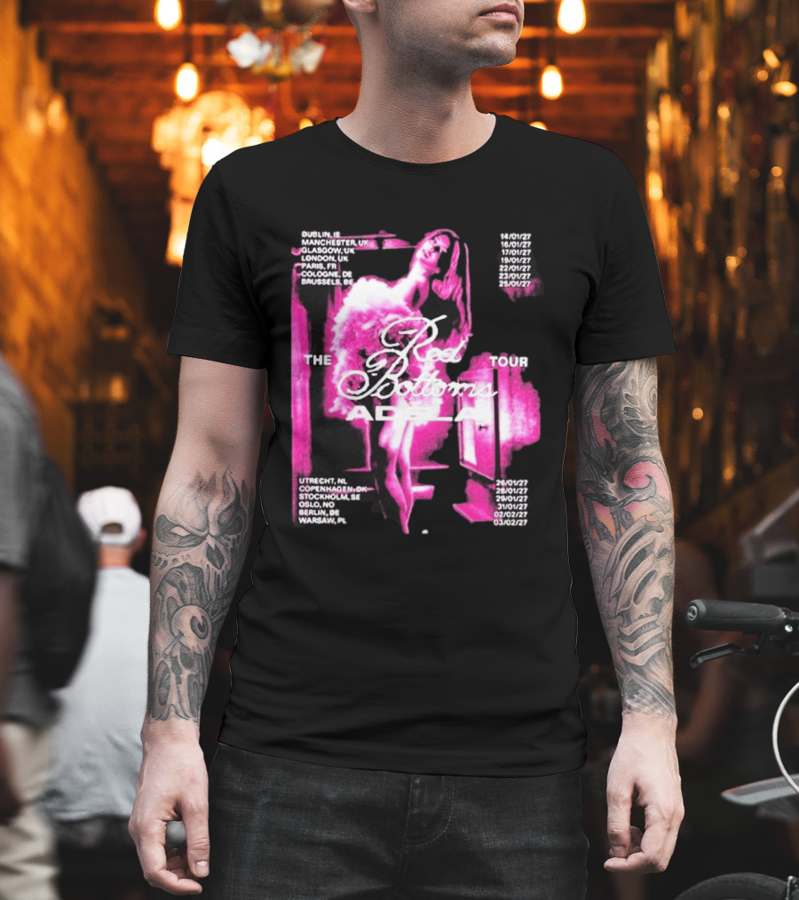 Adela Jergova The Red Bottoms Europe Tour 2026 Dates And Cities T-Shirt