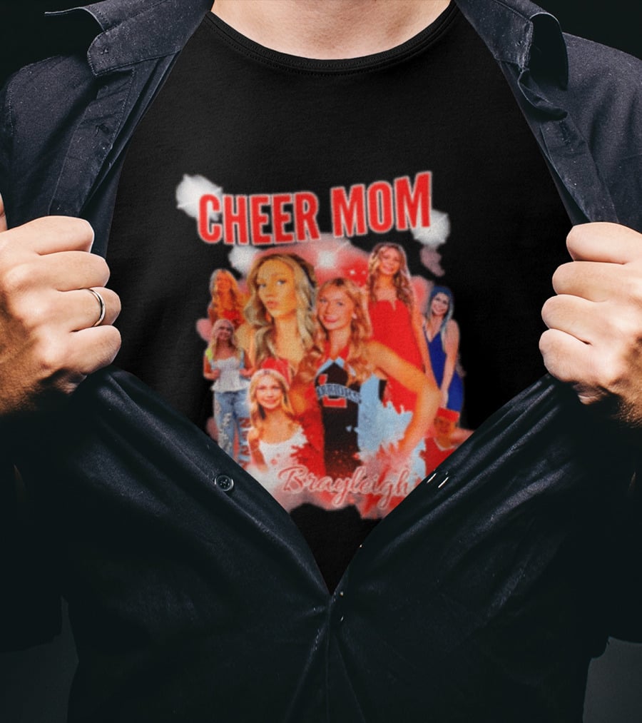 Cheer Mom Brayleigh Warriors Spirit Squad T-Shirt