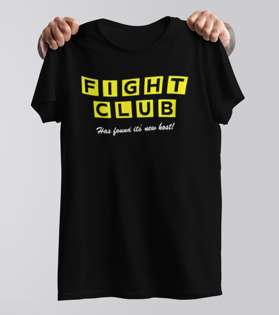 Fight Club Has Found Its New Host Yellow Lettering T-Shirt