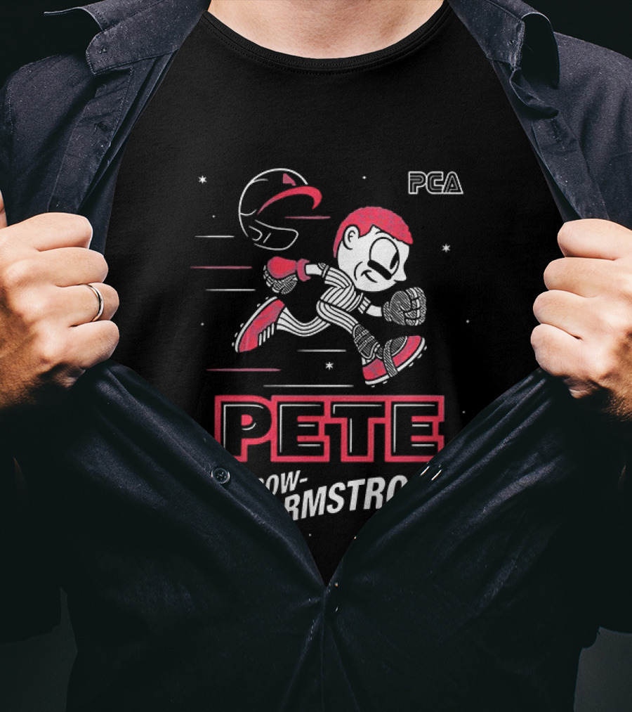 PCA Pete Crow Armstrong Super Speed Video Game Numbers T-Shirt