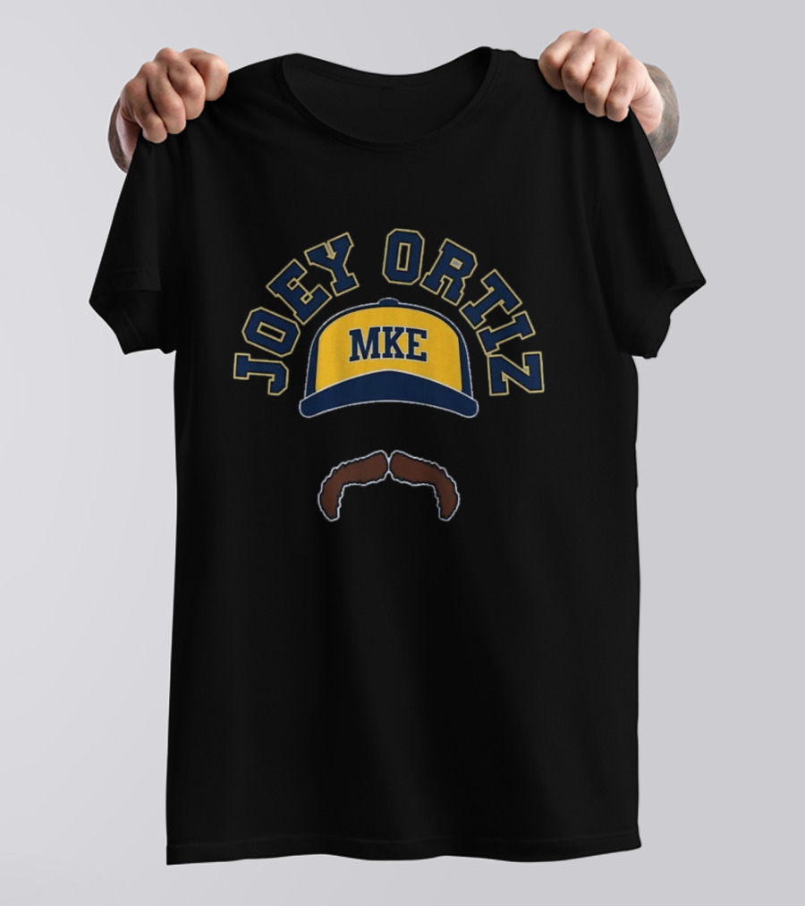 Joey Ortiz MKE Cap Mustache T-Shirt