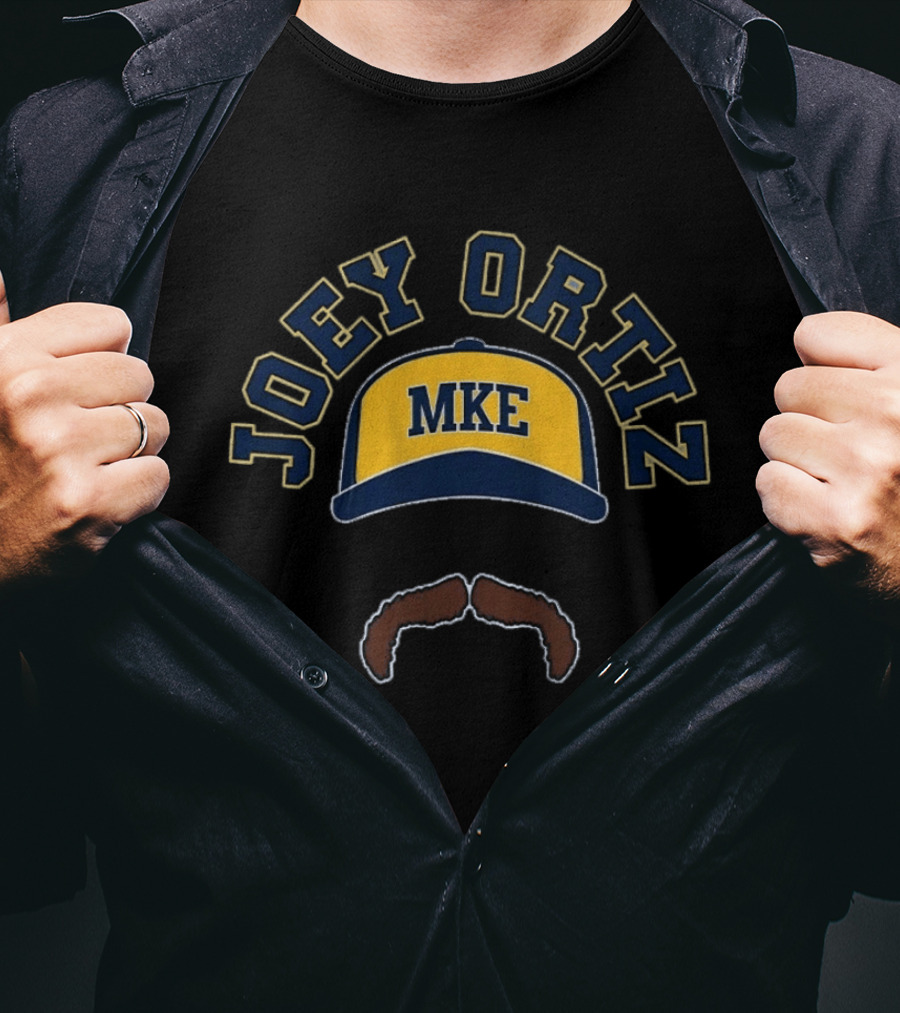 Joey Ortiz MKE Cap Mustache T-Shirt
