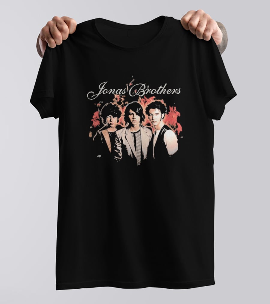 Jonas Brothers Burning Up All Over Again Tour 2026 Throwback Photo T-Shirt