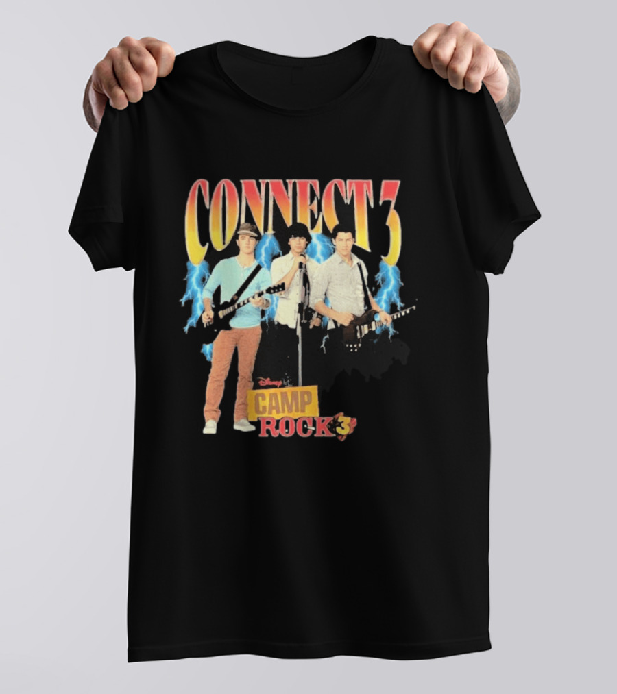 Disney Camp Rock 3 Connect 3 Band Jonas Brothers T-Shirt