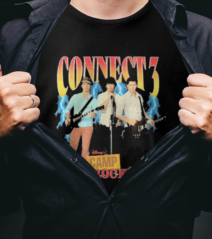 Disney Camp Rock 3 Connect 3 Band Jonas Brothers T-Shirt