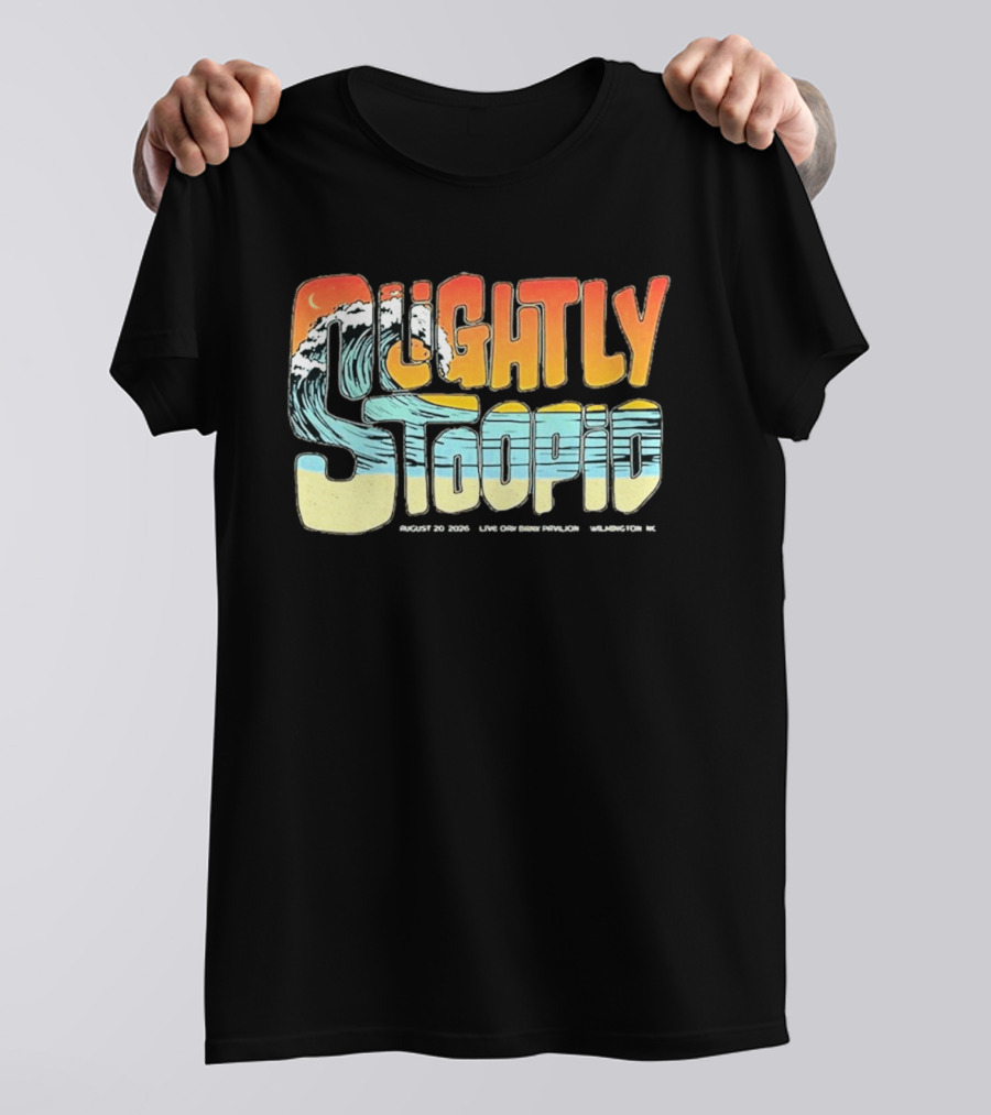 Slightly Stoopid August 20 2026 Live At Live Oak Bank Pavilion Wilmington NC T-Shirt