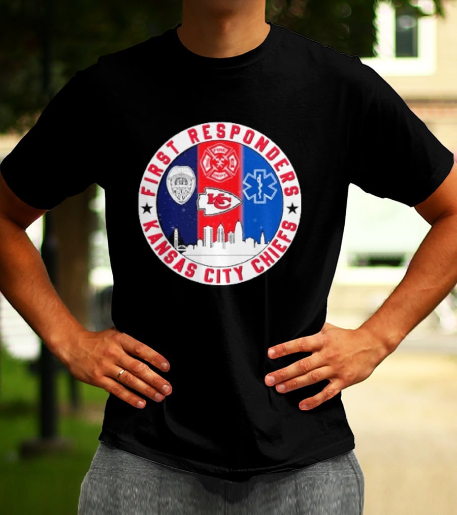 Kansas City Chiefs First Responders 9.11 Never Forget T-Shirt