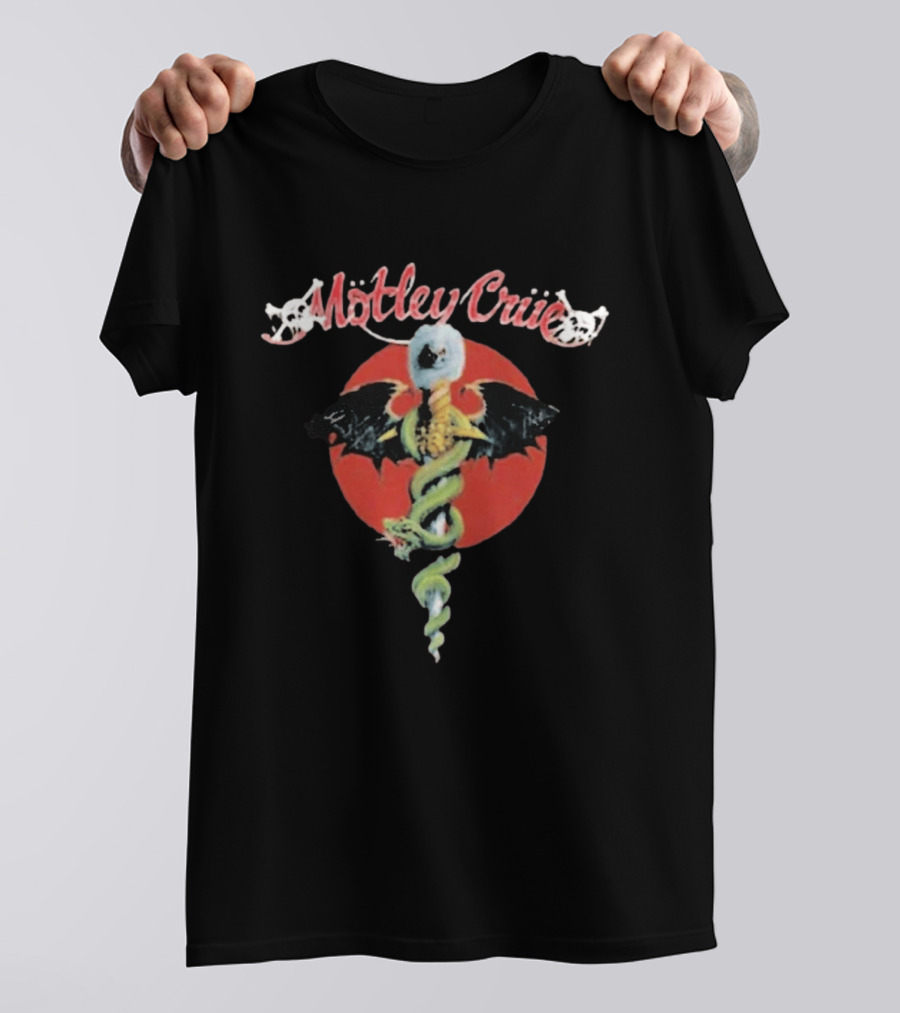 Motley Crue Dr. Feelgood Medical Caduceus Bat Logo Toddler 2026 T-Shirt