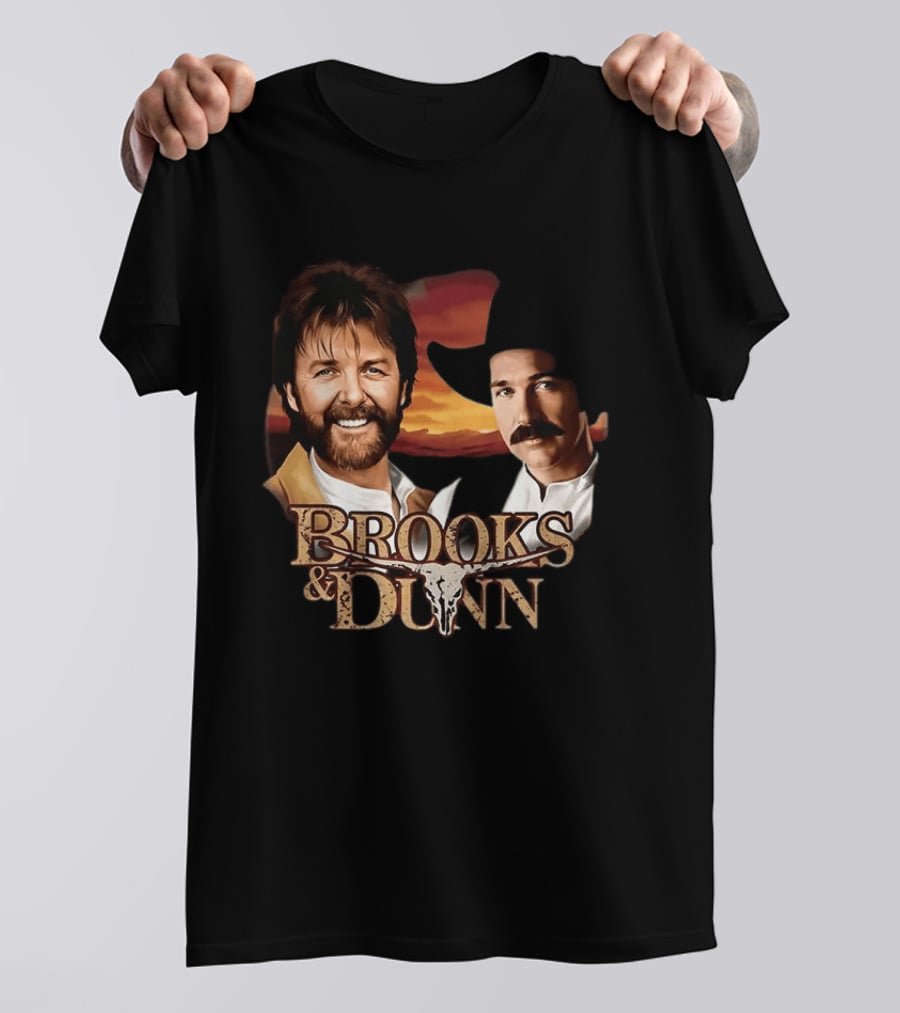 Brooks And Dunn Von Miller Dallas Cowboys Sunset T-Shirt