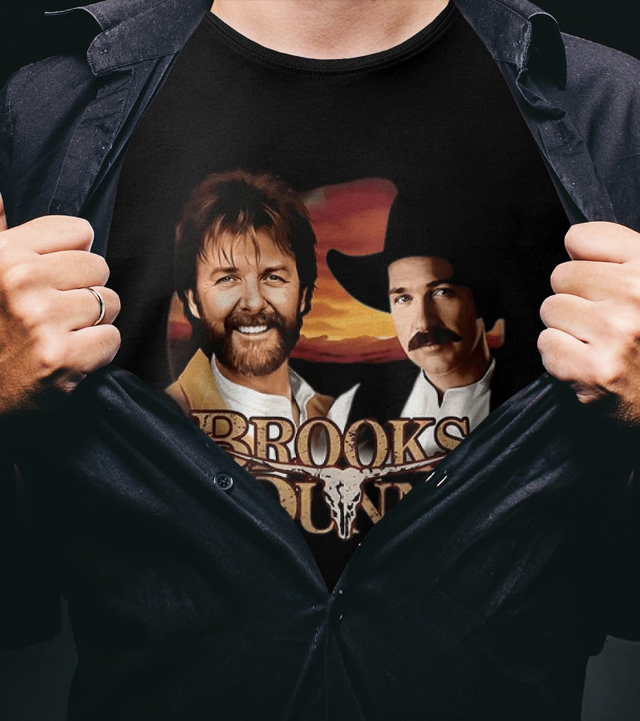 Brooks And Dunn Von Miller Dallas Cowboys Sunset T-Shirt