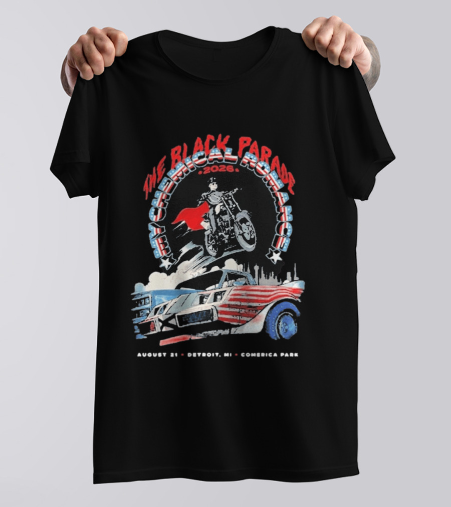 The Black Parade My Chemical Romance 2026 Detroit MI Comerica Park August 21 T-Shirt