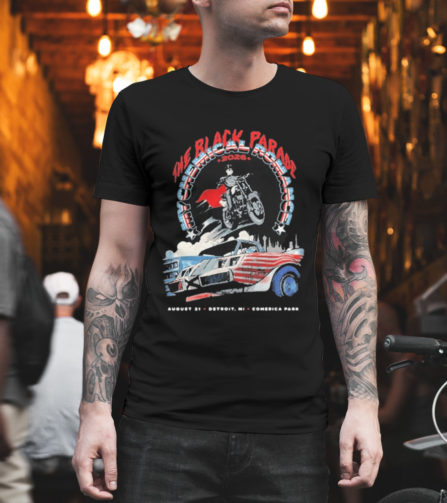 The Black Parade My Chemical Romance 2026 Detroit MI Comerica Park August 21 T-Shirt