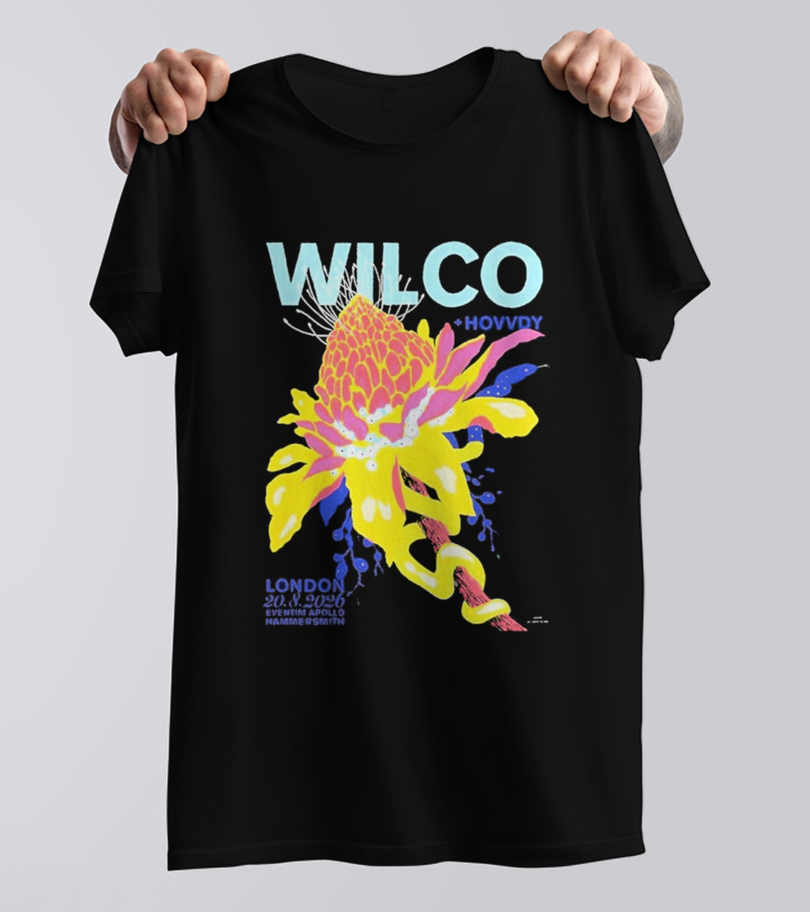 Wilco London UK Eventim Apollo Hammersmith August 20 2026 Featuring Hovvdy T-Shirt