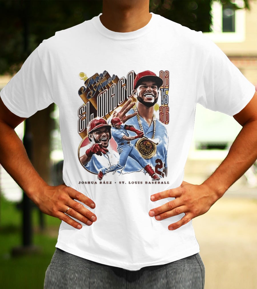 Joshua Baez El Mago 08 15 26 St Louis Baseball T-Shirt