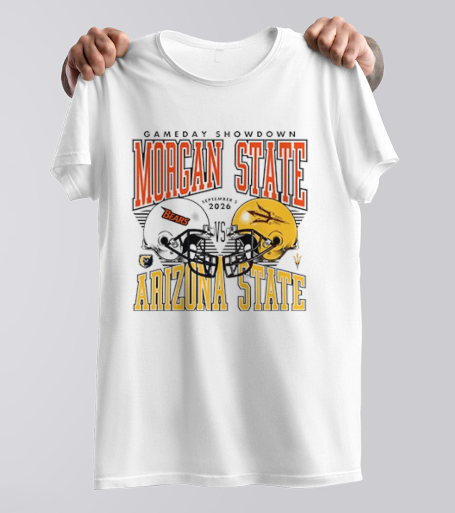Gameday Showdown Morgan State Bears Vs Arizona State 2026 T-Shirt