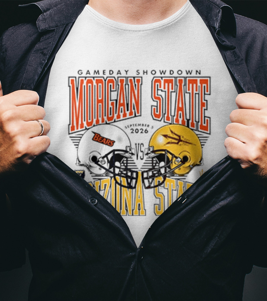 Gameday Showdown Morgan State Bears Vs Arizona State 2026 T-Shirt