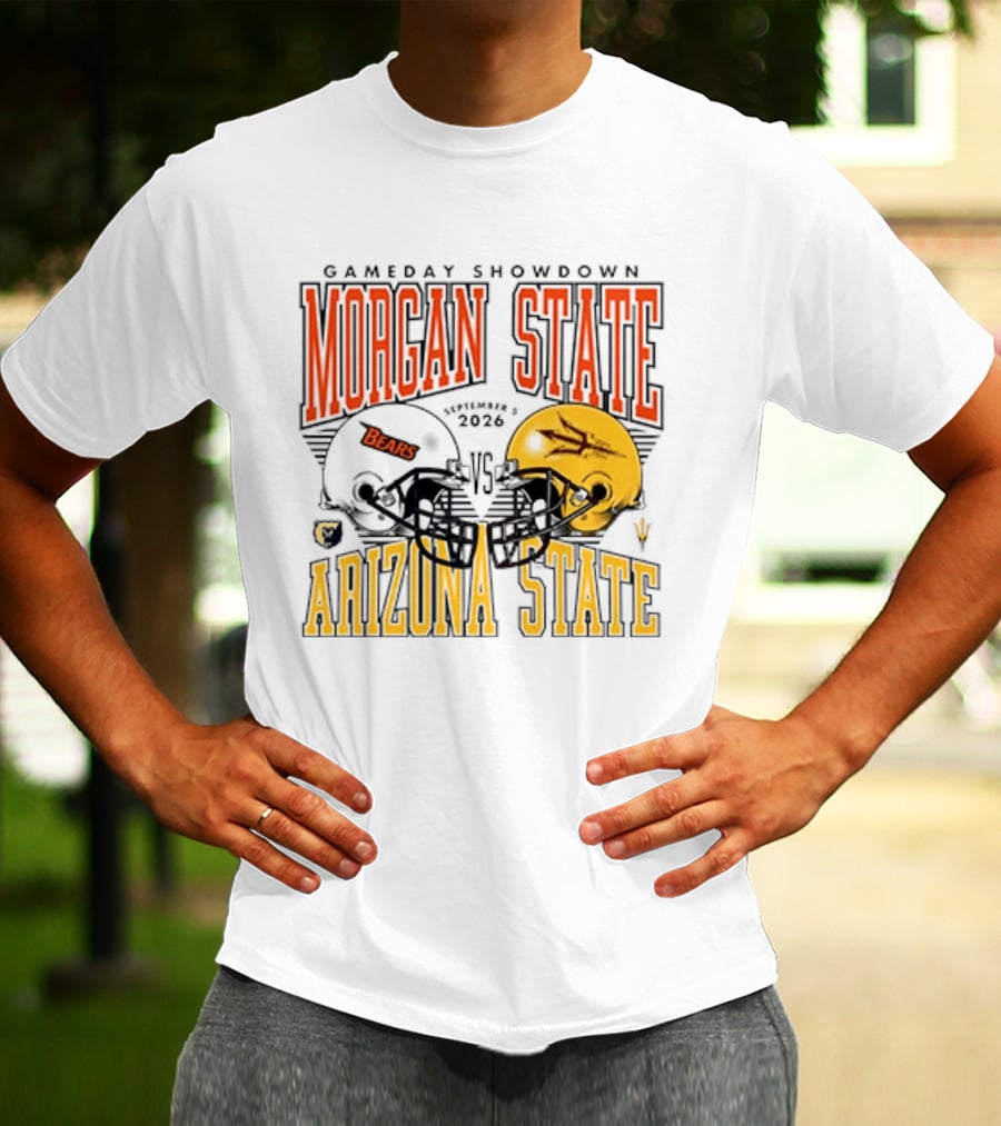 Gameday Showdown Morgan State Bears Vs Arizona State 2026 T-Shirt