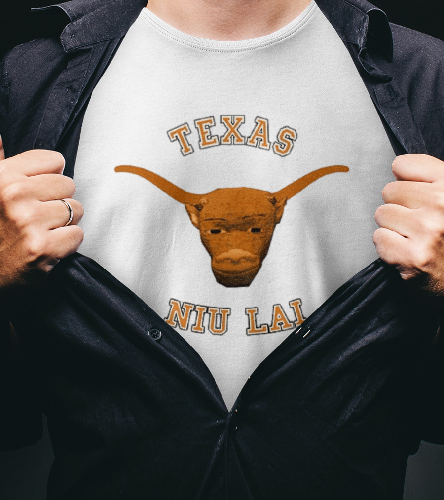 Texas Longhorn Bull Head Niu Lai T-Shirt