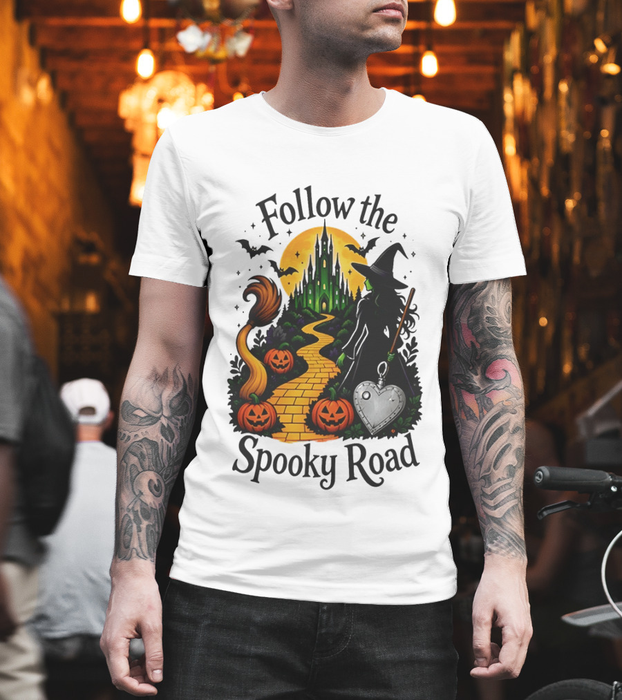 Follow The Spooky Road Wizard Of Oz Halloween Witch 2026 T-Shirt